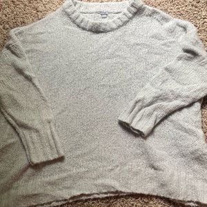 Aerie gray knit sweater, size xs (over sized)